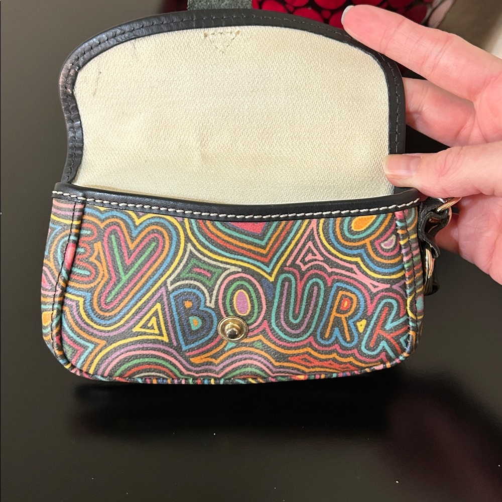 SOLD Dooney and Bourke Vintage Scribble Graffiti Wristlet - Made in the USA - Picture 8 of 16
